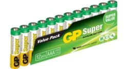 GP Alkaline Super Batterijen - AAA - 1,5V (12st) - 03024AS12
