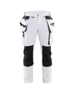 Blåkläder 1079 Werkbroek Voor Schilder/stucadoor Met 4-weg Stretch - Wit/donkergrijs - 56