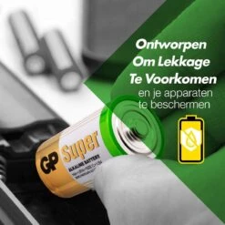 GP Alkaline Super Baby Batterij 1,5V (4st) - C - 03014AS4 -Makitade Winkel 337733ccb94fc47ebcc833c2e327371e