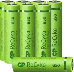 GP NiMH 850 MAh ReCyko Oplaadbaar Batterij 1,2V (8st) - AAA - 12085AAAHCE-C8