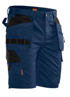 Jobman 2722 Werkbroek Kort Holsterpocket - Maat 50 - Blauw / Zwart - 65272220-6799-C50