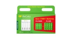 GP ReCyko Starterkit Met Usboplader E411 4-slot Oplader - AA / AAA - 5 V - 130E411STARTERKIT