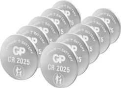 GP Lithium Knoopcel 3V (10st) - CR2025 - 0602025C10
