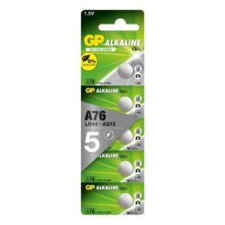 GP Alkaline Knoopcel 1,5V 5 Stuks - 76A - 05076AC5