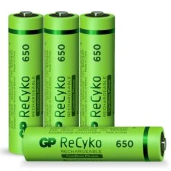 GP NiMH 650 MAh ReCyko Oplaadbaar Batterij 1,2V (4st) - AAA - 12065AAAHCE-C4