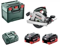 Metabo KS 18 LTX 66 BL 18V Li-ion Accu Cirkelzaag Set (2 X LiHD 8.0 Ah) In MetaBox - Koolborstelloos - 611866810